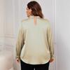 Women's Fashion Casual Spring Autumn Solid Color Print Long Sleeve Blouses & Shirts