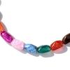 Colorful Chunky Beaded Necklace for Women Resin Beads Short Necklace Bohemian Style Chunky Choker for Summer Beach Holiday Party Vacation