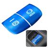 Button Trim ABS Plastic Accessories Function Aluminium Alloy Blue