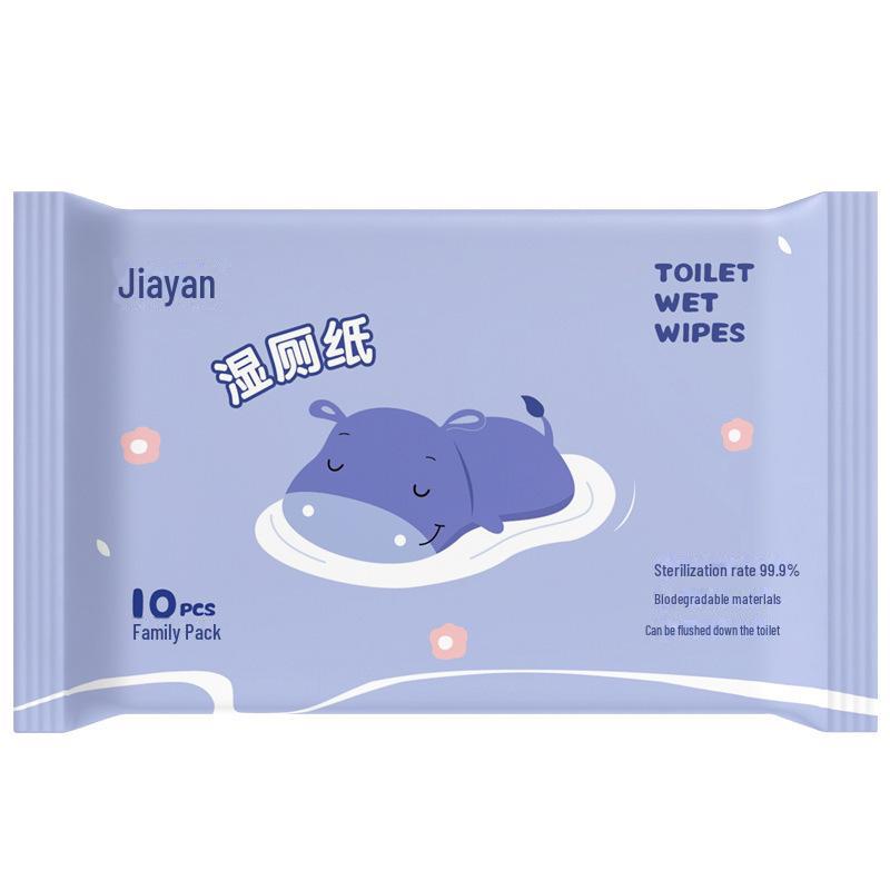 

Биоразлагаемые бытовые влажные салфетки: Упаковка из 10 индивидуально упакованных детских салфеток 10 pieces - portable