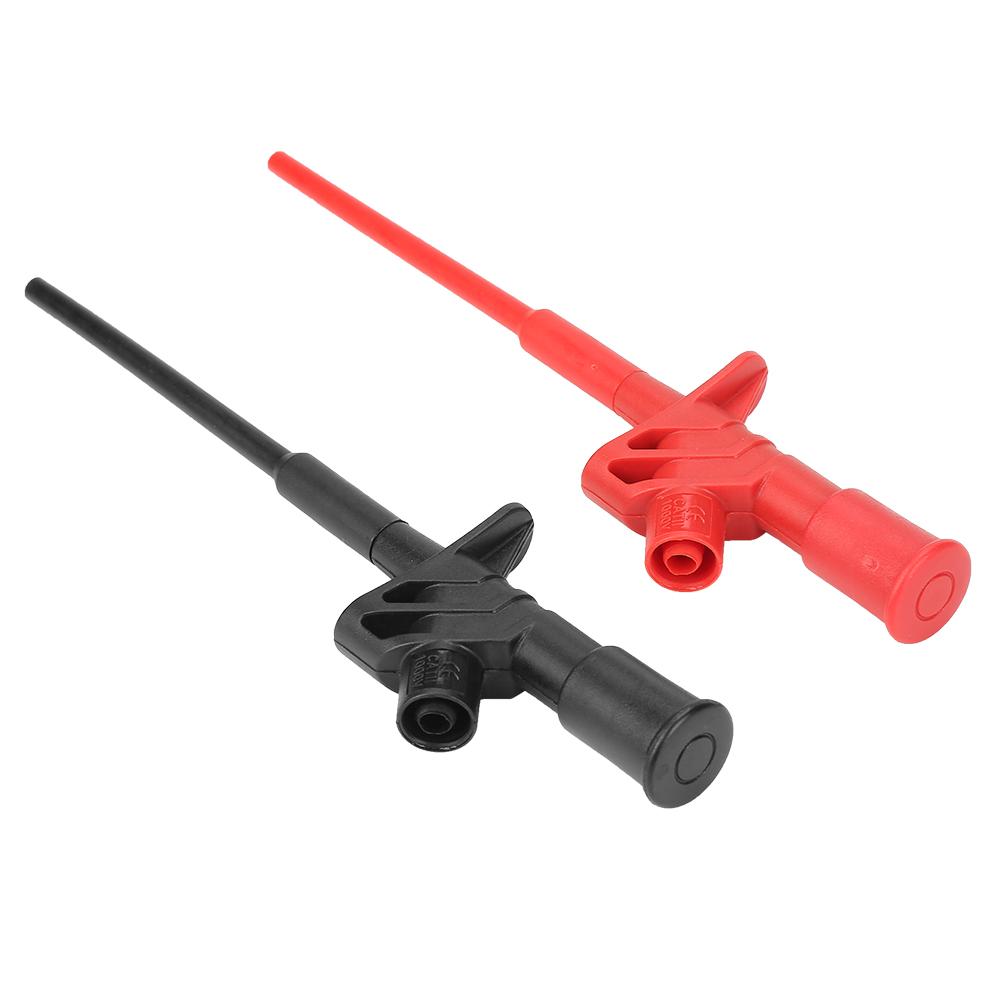 2Pcs P5004 High Voltage Flexible Test Probe Insulated Quick Professional Test Hook Clip