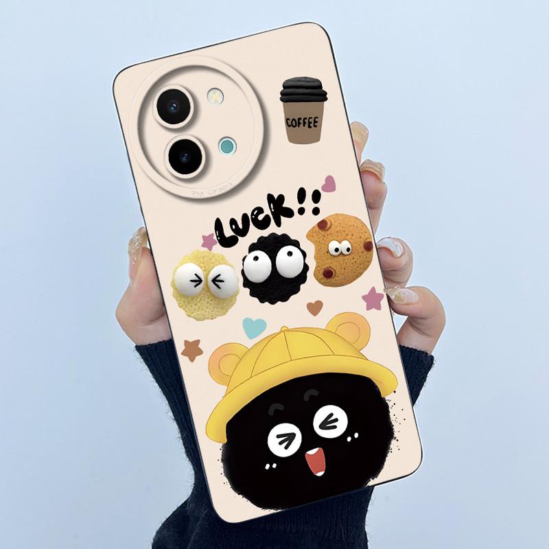 Case For Vivo Y38 Y58 T3X 5G Cute Panda Sweet Girls Silicone Soft Back Cover for VivoY38 VivoY58 5G Bumper Protective Casing