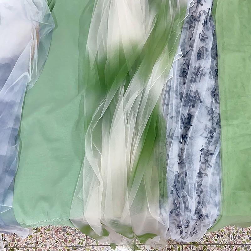 Ancient Style Ink Painting Gauze Curtain for Ceiling & Wedding Decoration