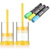 Queen Bee Marking Kit, 2 Queen Marking Cage Tube With 3 Bee Marker Pen For Beekeeper Tool-hao