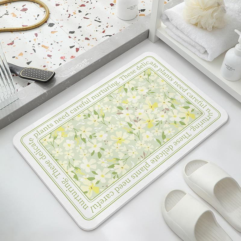 Sam, the Same Diatom Mud Floor Mat, Hard Bathroom Floor Mat, Toilet Door Floor Mat, Toilet Diatomite Quick-drying Non-slip