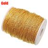 5M/roll Long Metal Open Link Chain Necklace Gold Silver Copper Bronze Jewelry Making Accessories