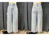 Women's Trendy Bow Straight-Leg Wide-Leg Jeans