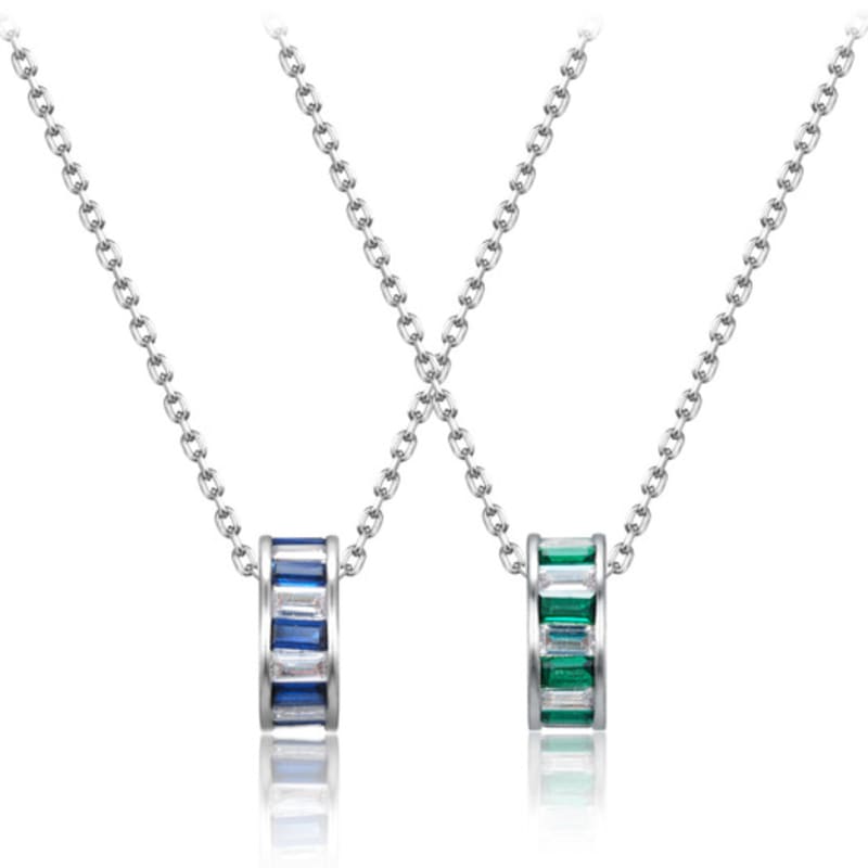 

GEIGER Jewelry Baguette Necklace GISVNN044 Blue
