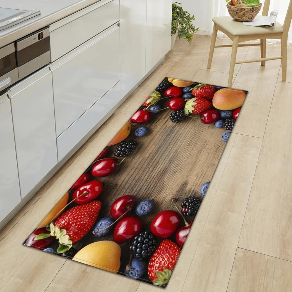 Fruit Pattern Home Kitchen Floor Mat Door Decoration Floor Mat