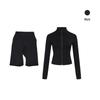 Lulu Spot Women's Celebrity Yoga Set: Long-Sleeve Jacket & Slim-Fit Quick-Dry Capri Pants