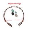 Necklace Cord Empty Stone Holder Replacement Necklace Rope with Adjustable Length Making Accessories for Stone Necklace