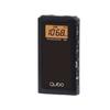 Qubo RD-10 Hordozható Digitális AM/FM Rádió Fekete Fülhallgatóval és Előbeállításokkal