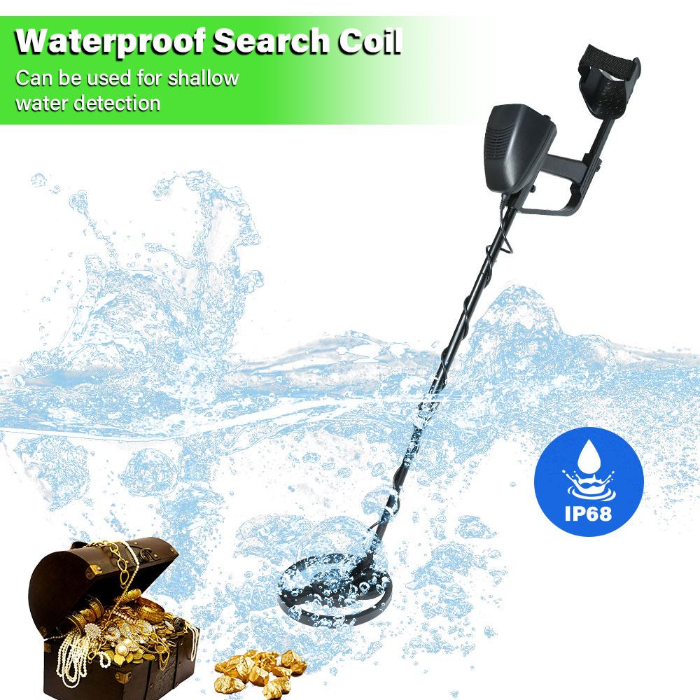MD5090 Underground Metal Detector IP68 Waterproof Search Coil Pro Metal Detection Equipment for Gold Coin & Treasure Hunting