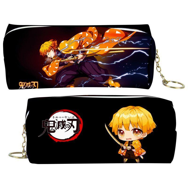 Slayer Demon Cartoon Animation Peripheral Pencil Case Stationery Box Pencil Coin Purse PU Zipper Nezuko Mitsuri Butterfly Ninja