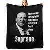 Tony Soprano Cigar Quote Throw Blanket Warm Comfortable Blanket for Office Napping