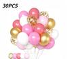 30pcs 10 Inch Multi-color Latex Balloons Set for Birthday Wedding Engagement Anniversary Bachelorette Bridal Shower Decoration