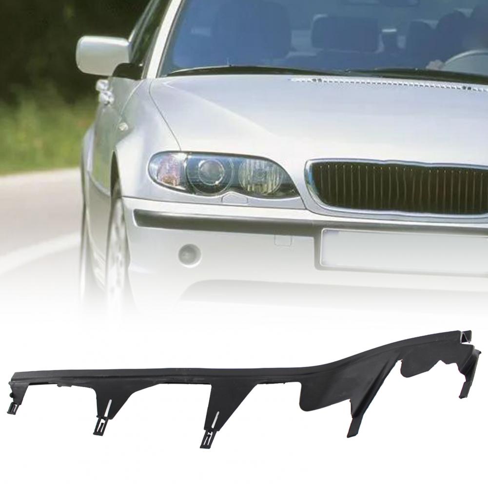 Black L/R Upper Headlight Cover Strip Trim 63128384486 63128384487 Compatible with 3 Series E46 4 Door 98 01