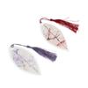 Students Chinese Style Pretty Aesthetic Leaves Bookmark Paper Cilp Leaf Vein Bookmark Bookmarks