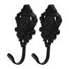 2pcs Zinc Alloy Curtain Holdbacks Vintage Wall Hooks For Curtains Drapery Side Holders Bathroom Towel Rack Hanging Hook