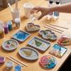 Multi-purpose Coaster Silicone Mold Flexible Cup Mat Mold Easy To Clean Plaster Mold  Gift Making
