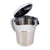 304 Stainless Steel Thermal Insulated Double Wall Sauce Gravy Boat Pot Serving Jug(S,450ml)