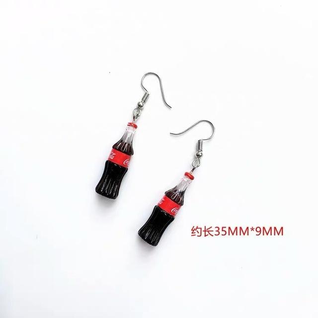 Teenage Earring Orange Fruit Drop Hanging Food Earrings Women for Teen Funny Female Ear Rings Jewelry Gift Stainless Steel