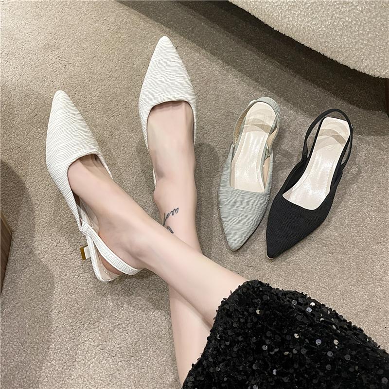 New Style Sandals Women Summer Shoes Short Heels Ankle Strap Woman Work Casual Shoes Brand Sexy Basic Sandals Plus Size 35-42