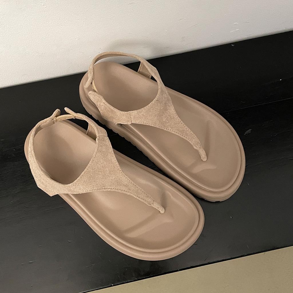 Black High-end Non-slip Platform Sandals Women's 2025 New Summer Wear Heightening Skirt Cool Slippers