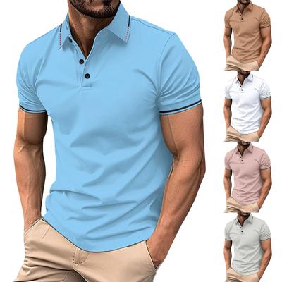 Men's Summer Leisure Culture Breathable Short Sleeved Shirt Top