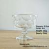 Sunflower Embossed Glass Bowl for Desserts & Breakfasts