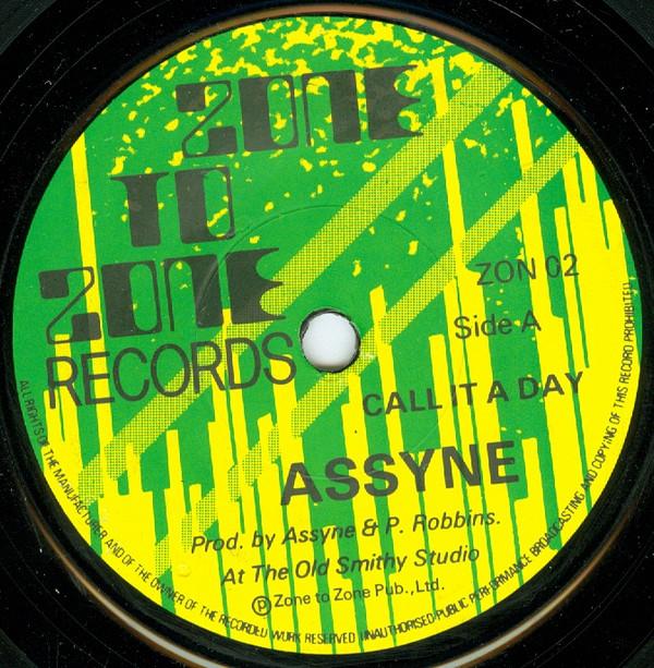 

7inch Record ASSYNE Call It A Day Ask Me No Question ZON02 ZONE TO ZONE 1982 UK Reggae Ska Dub Used