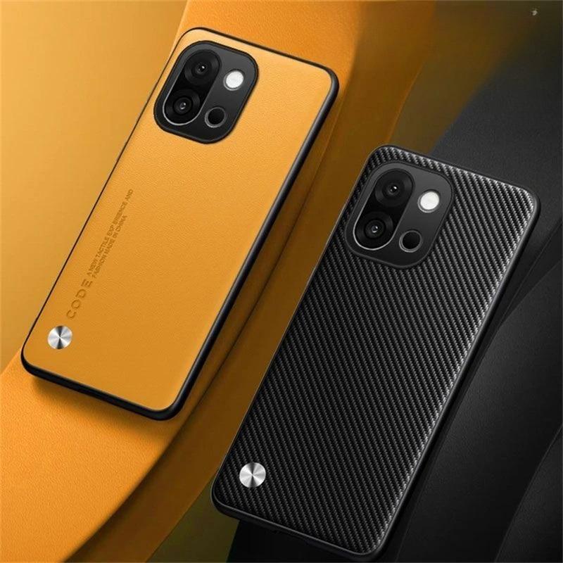 For Oneplus 15 Plain PU Leather Matte Phone Case For One Plus 15 1+15 Silicone Ultra Thin Soft Frame Shookproof Bumper Cover