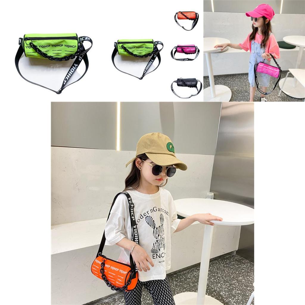 Trendy Candy Color Childrens Sling Bag With Stylish Letter Print For Kids Ages 2-6