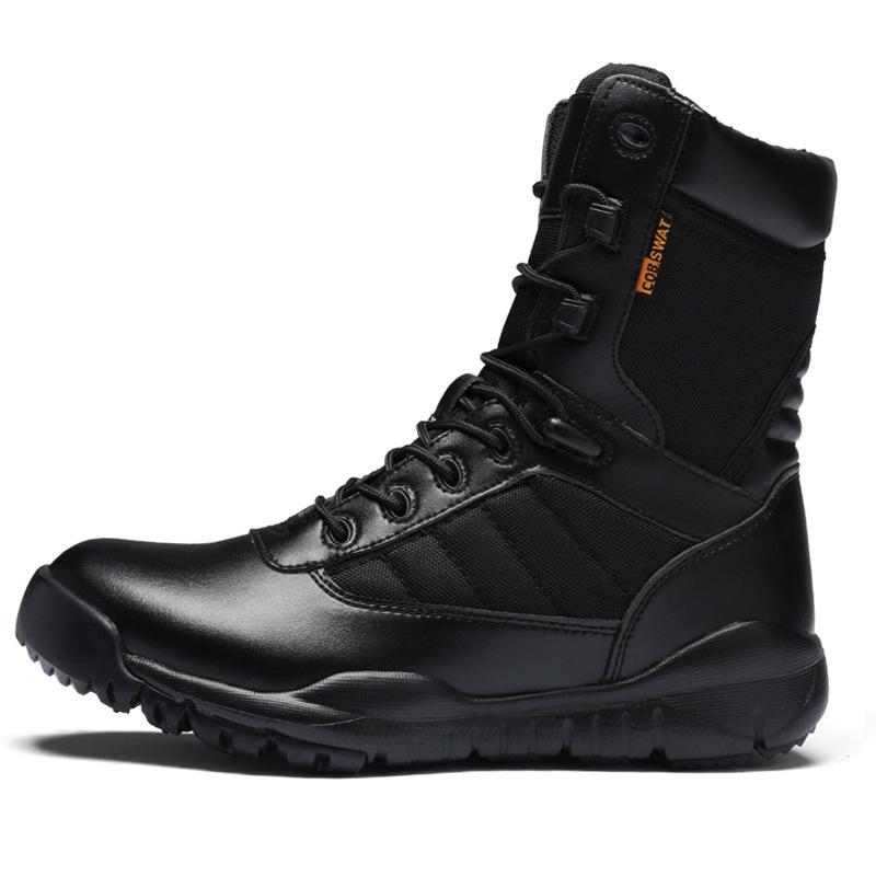 

Spring and summer new fashion men s outdoor sports shoes platform hiking shoes military boots training shoes off-road boots 47 чорний