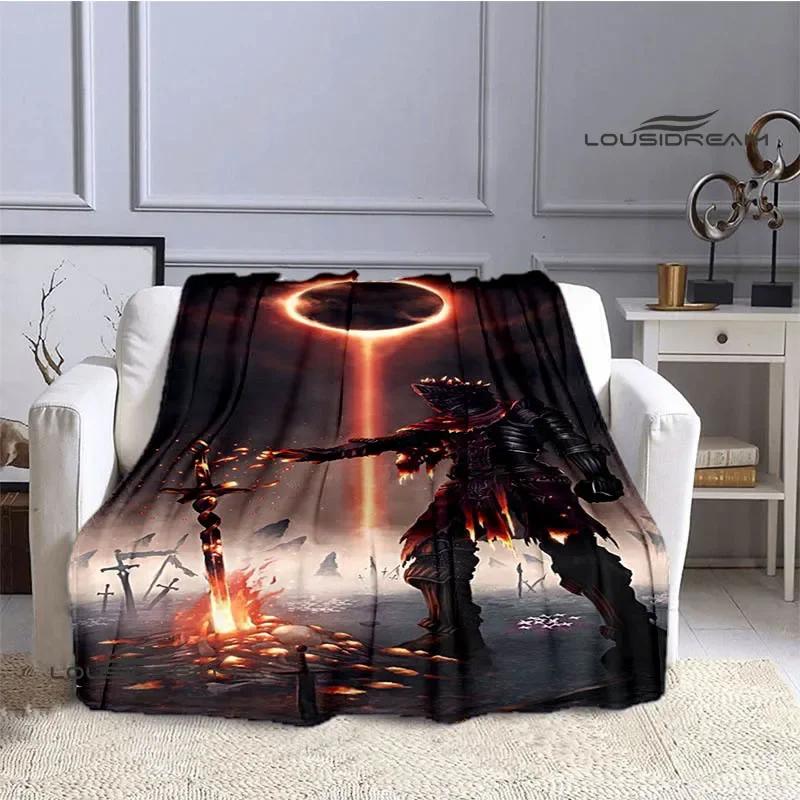 Dark Souls D Game Printed Throw Blanket  Soft Cozy for Home Travel Bed Picnic Birthday Gift