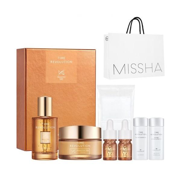 

Missha Time Revolution Prime Stem 100 2pcs Set (Serum 50ml + Cream 50ml + The First Essence 30ml x 2pcs + Serum 5ml x 2pcs + Cotton Pads 29pcs)