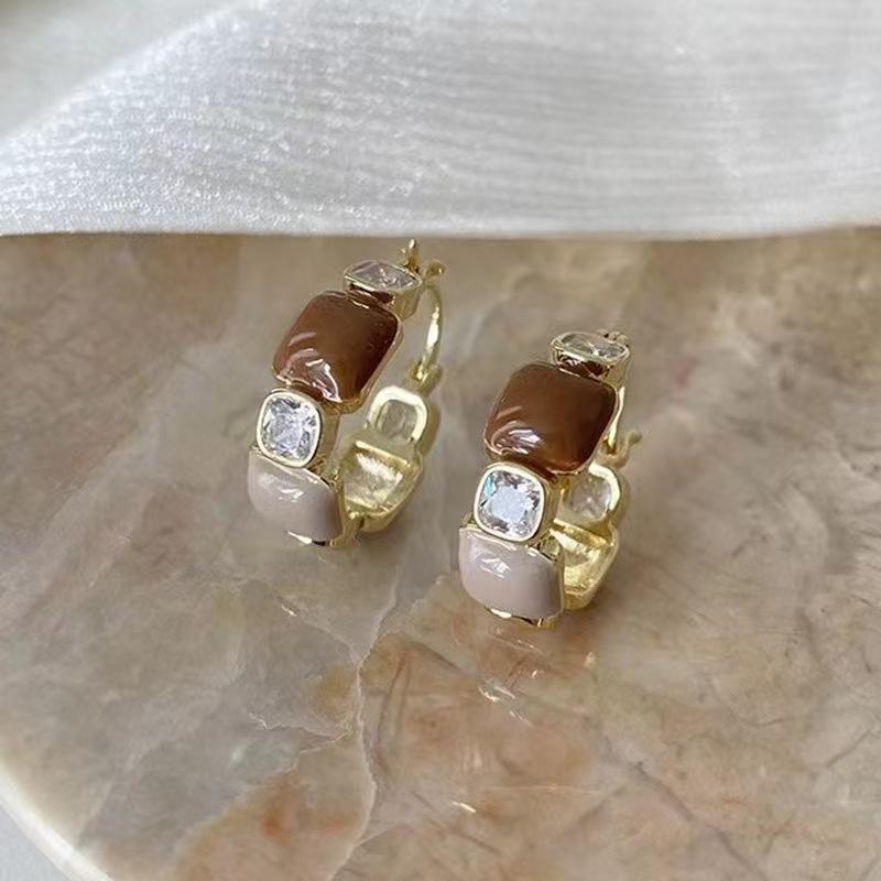 Высококачественные ретро кофейные манжеты-клипсы: Роскошный французский стиль для осени и зимы