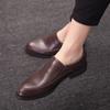High-Quality Men Solid-Color Leather Loafers Pointed-Toe Comfortable Formal Business Office Shoe Fashionable Wedding Party Shoes