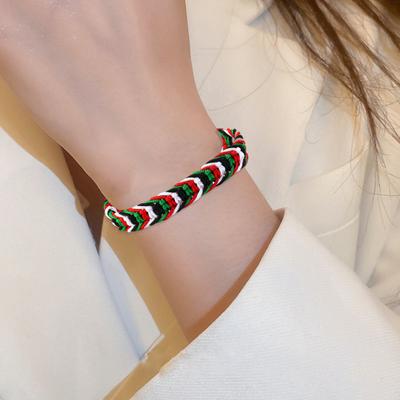 Ukraine String Thread Bracelet Country Flag Code Bracelet Handmade Braided Rope Wristband for Men Women