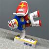 New Middle Age Yuan Zu 78-2 Fz-2 Red And Green Fat Zaku Magnetic Assembly Model Kit Action Figures Desktop Decoration Doll Boy Toy