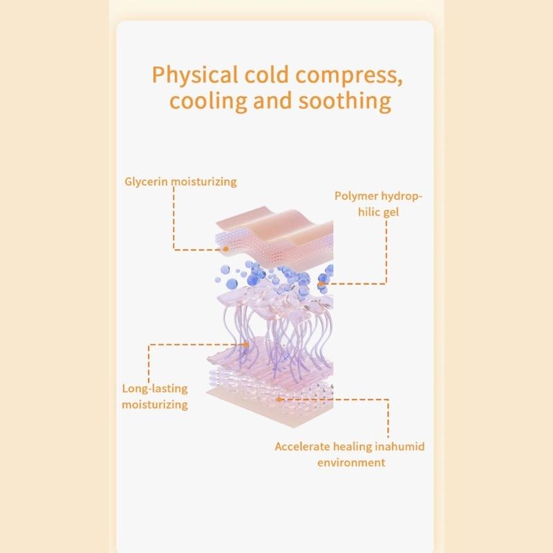 10 unidades Almofadas de Gel Calmante para Seios para Mães Lactantes Confortáveis Adesivos de Gel Refrescantes Reutilizáveis Acessórios para Cuidados Maternos