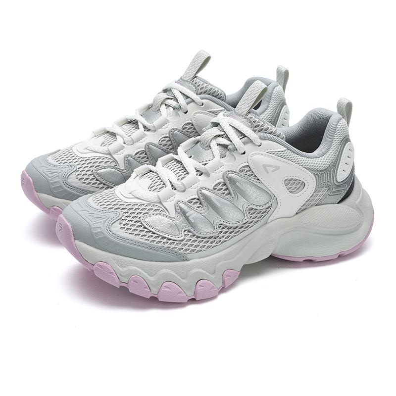New FILA TRUFFLE Cushioning Abrasion Resistant Breathable Low Top Running Shoes Women's Silver F12W521112FFB