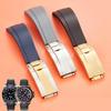 20mm Natur Weiches Silikon Kautschuk Uhrenarmband Für Rolex Uhrenarmband Daytona Submariner GMT OYSTERFLEX Armband Faltschließe