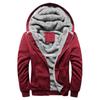 Men S Korean Style Fleece Lined Zip Up Hooded Sweatshirt For Casual Wear