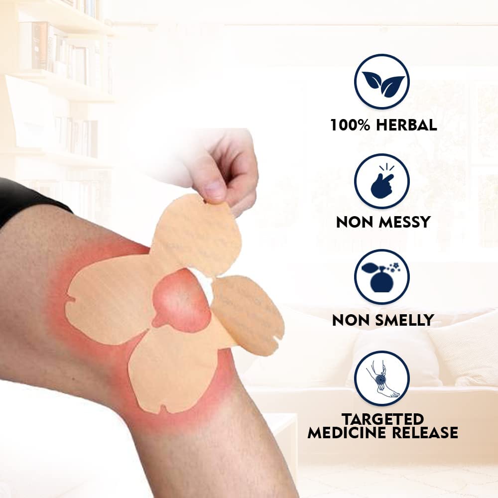 Plastry na ból i sztywność kolan (5 sztuk), Ziołowy plaster przeciwbólowy na ból i sztywność kolan (5 sztuk),  Viopatch