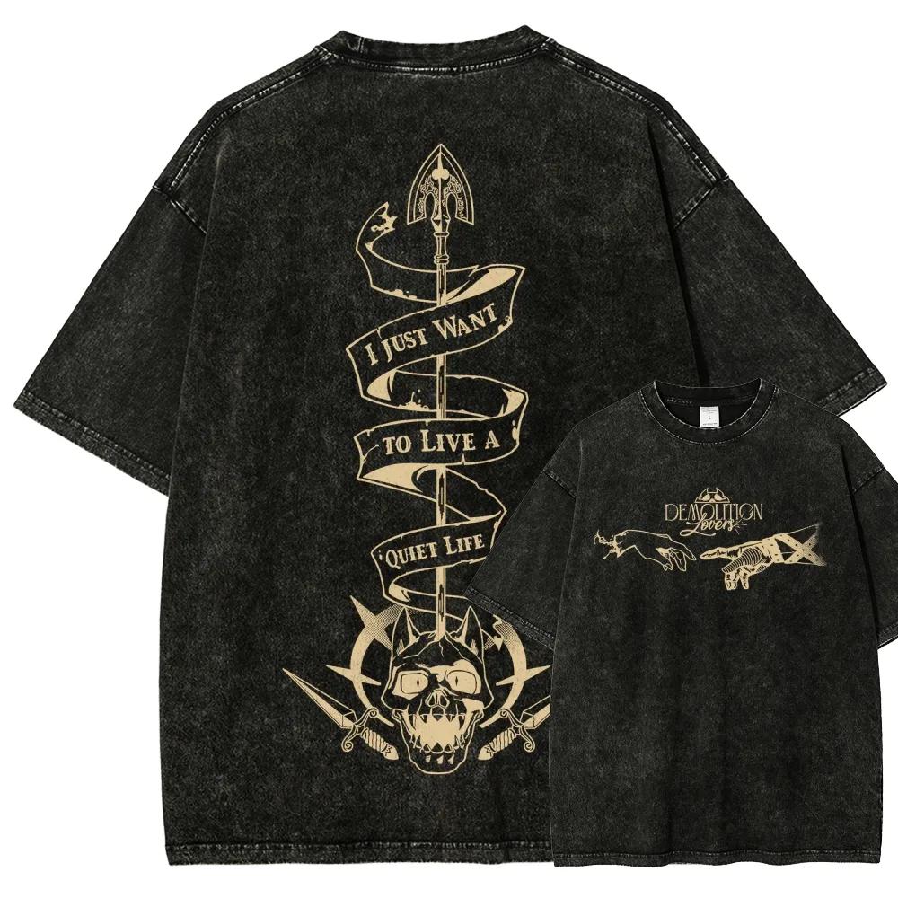 

Anime JoJo s Bizarre Adventure Kira Yoshikage Clothing Men Short Sleeve Tshirts Washed Cotton Tee Retro T-shirt Harajuku T Shirt XXL чёрный