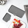 Wavy Pattern Silicone No-Drill Soap Dish & Drain Mat Rack