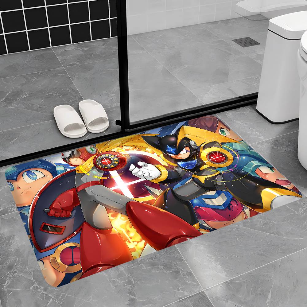 

Classic Action Game R-Rockman Kitchen Mat Kids Room Bedroom Decoration Balcony Anti-Slip Doormat Living Room Alfombra 40cm x 60cm