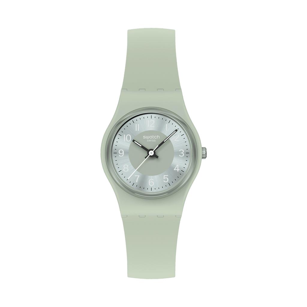 SWATCH Lady Collection Quartz Movement Women's Watch Green Dial Plastic Watch Case Plastic Strap LG131