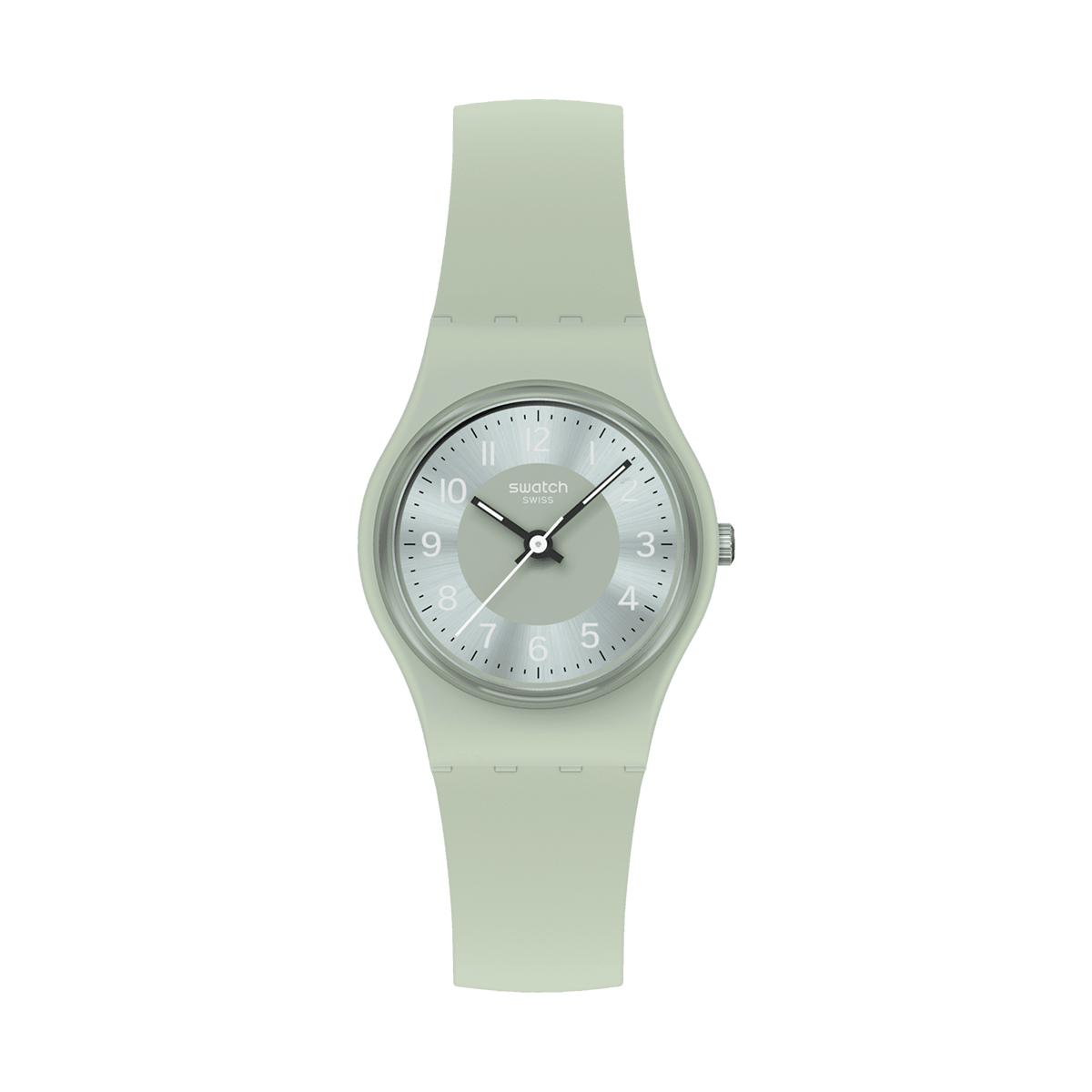 SWATCH Lady Collection Quartz Movement Women s Watch Green Dial Plastic Watch Case Plastic Strap LG131 Green